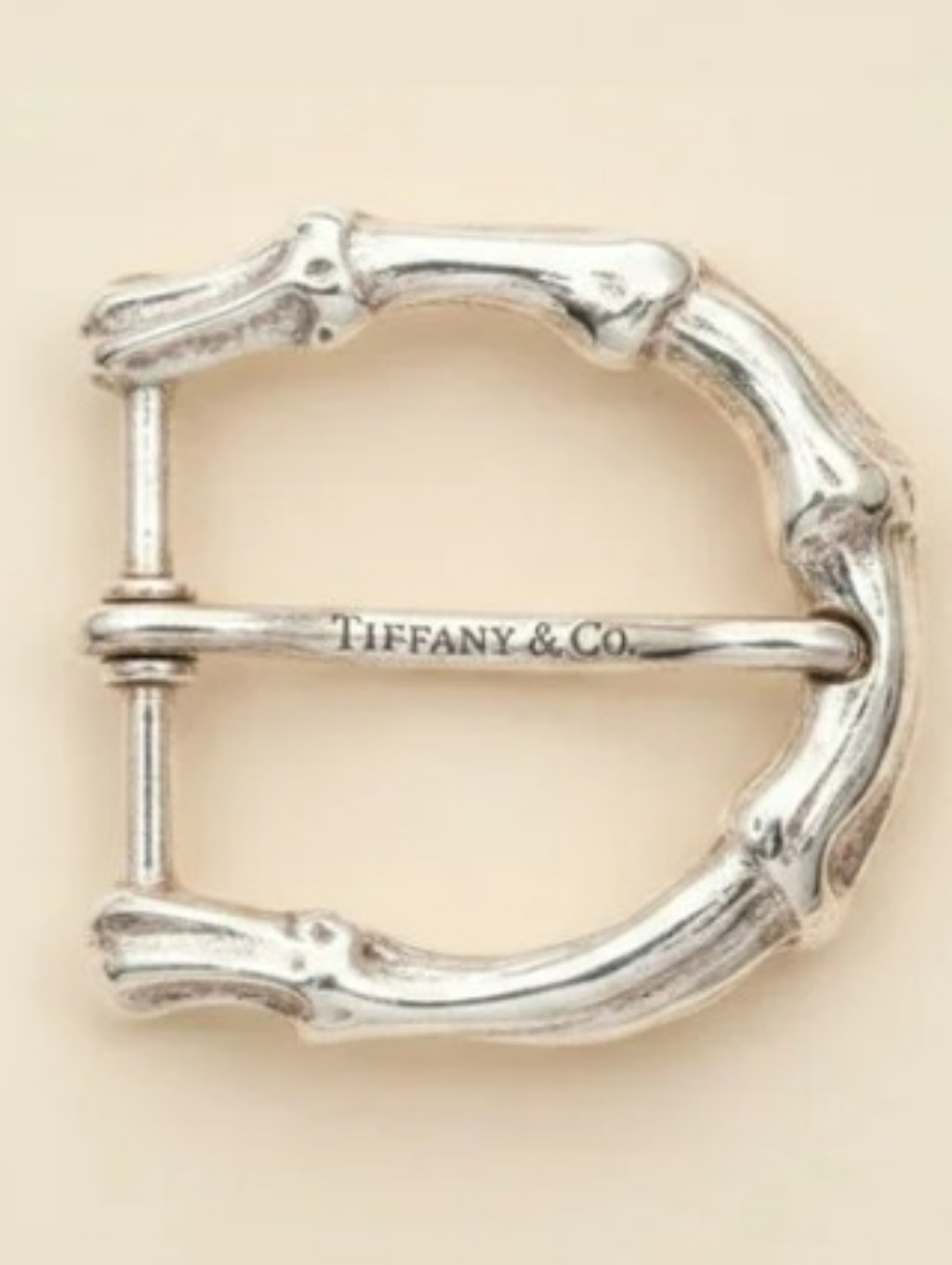 Tiffany & Co. Men's Sterling Silver Bamboo Buckle Perfect Unique